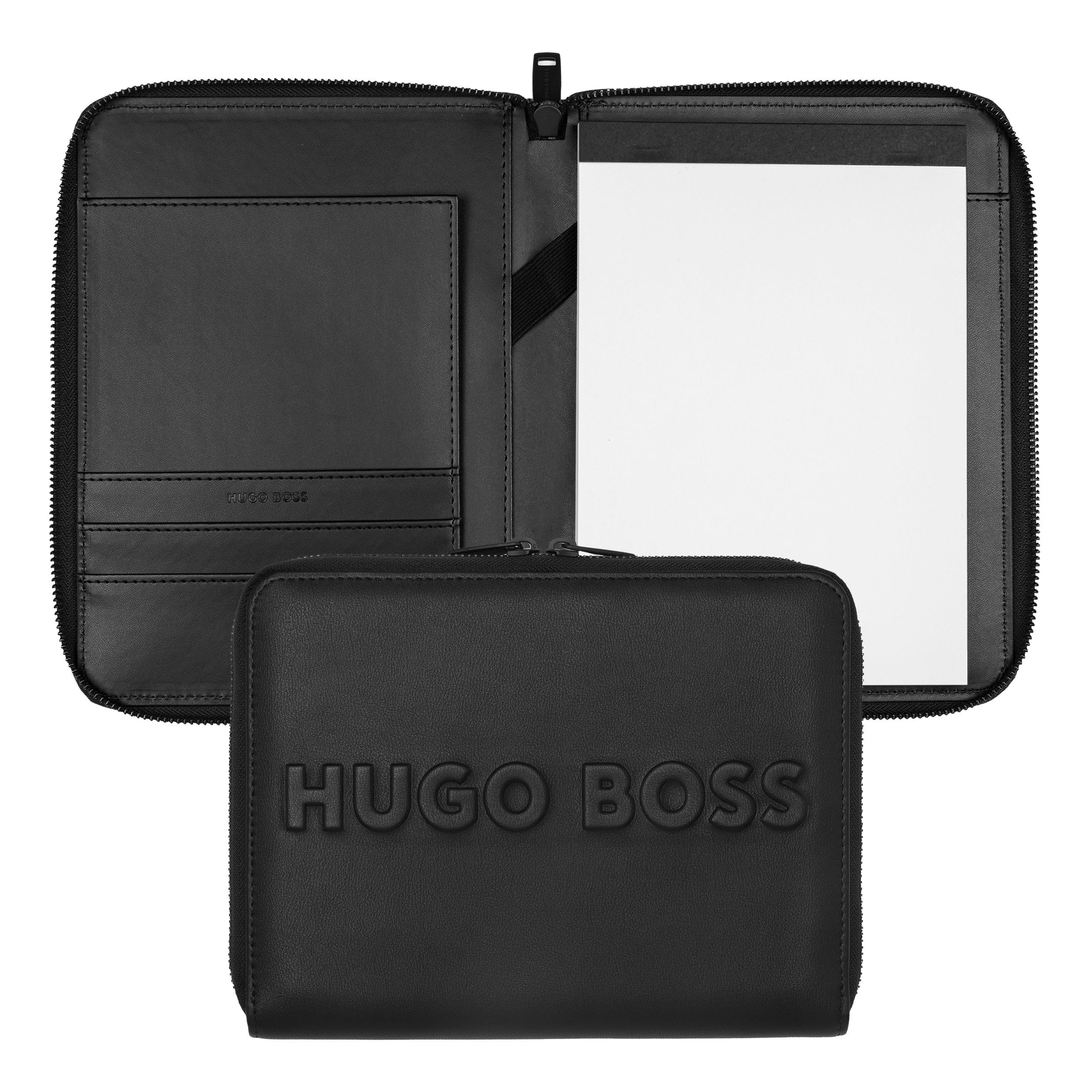 Hugo Boss Carpeta Conferencia Etiqueta Negro A5