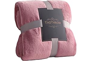 Monte Jardin Premium Cozy Plush Pink Flannel Fleece Throw Blanket for Couch,...