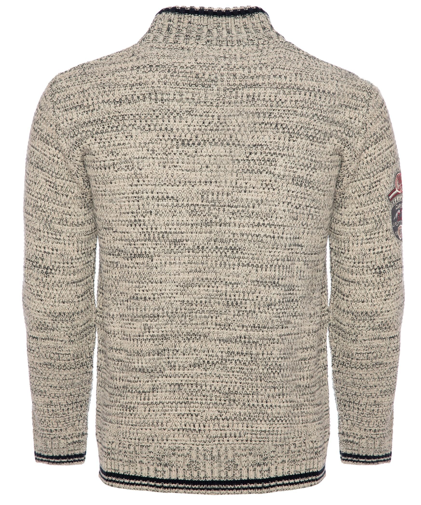 Carisma Strickpullover für Herren ? Herren Troyer mit Stickerei ? Angenehmer Regular Fit Pullover für Büro und Freizeit 7804