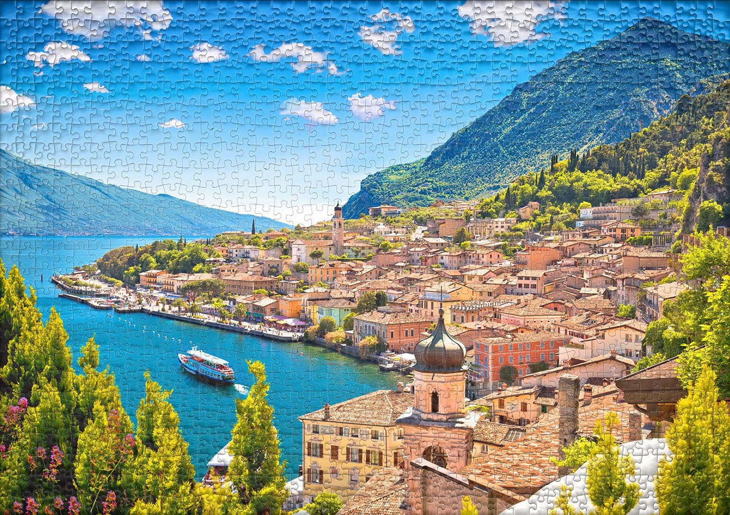 Puzzle 1000 Pièces Lac De Garde Italie (Lago Di Garda) - Paysage, Marque Ulmer