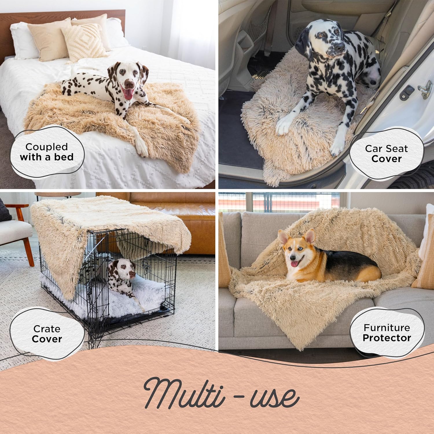 Dog Calming Bundle by Outward Hound – Includes Puzzle, Calming Chews, Plush Blanket & Chew Toys – Helps Relieve Anxiety from Fireworks, Thunderstorms, Travel & Guests – Enrichment for All Dog Sizes