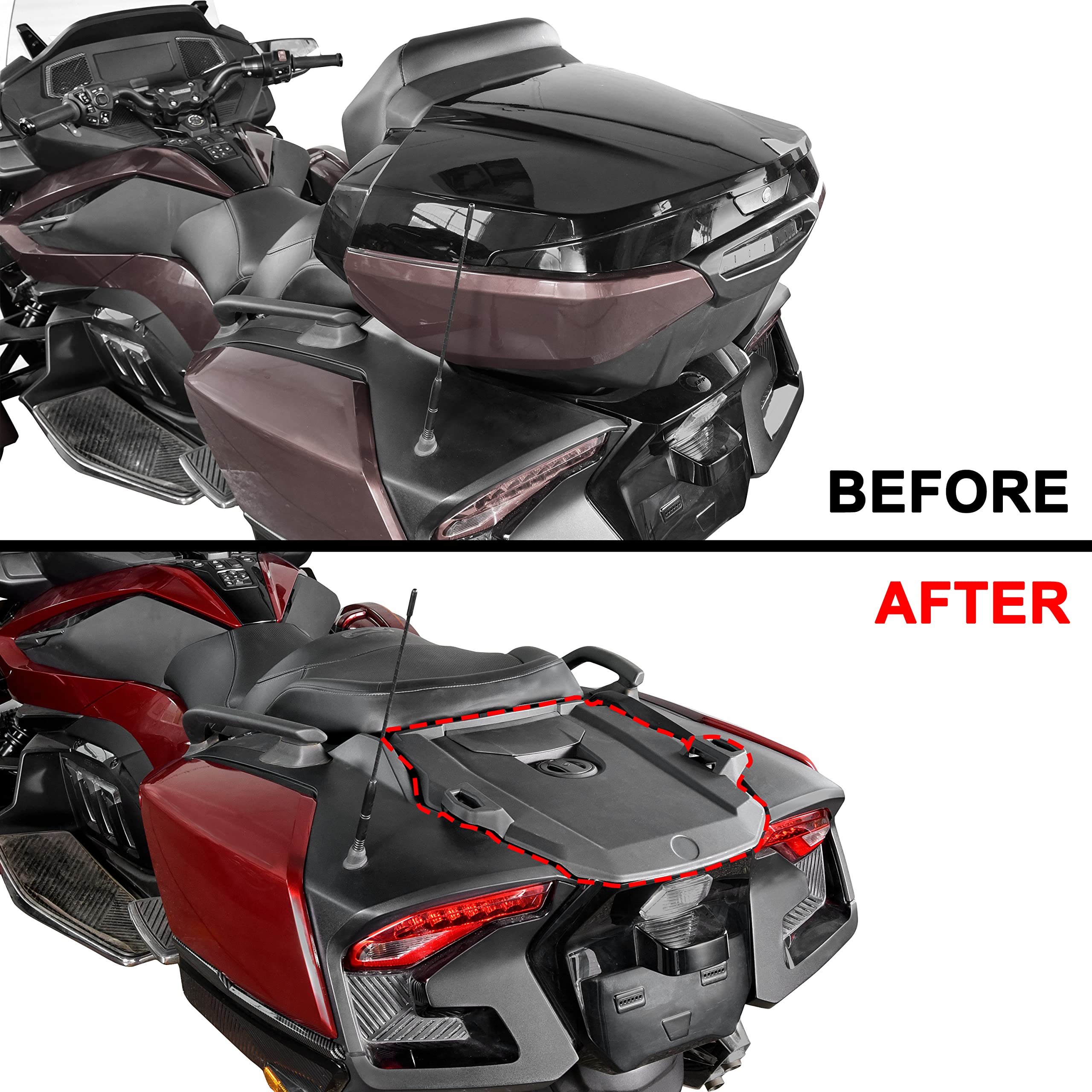 Amazon.com: SAUTVS Support Rack for Can Am Spyder RT, Rear Rack 