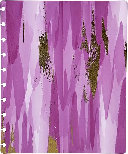 Vista 442 de Talia - Agenda personalizable con aros, (Fireworks Deep Lake, con discos Deep Lake, tamaño mediano (7.5 x 9.75 pulgadas).