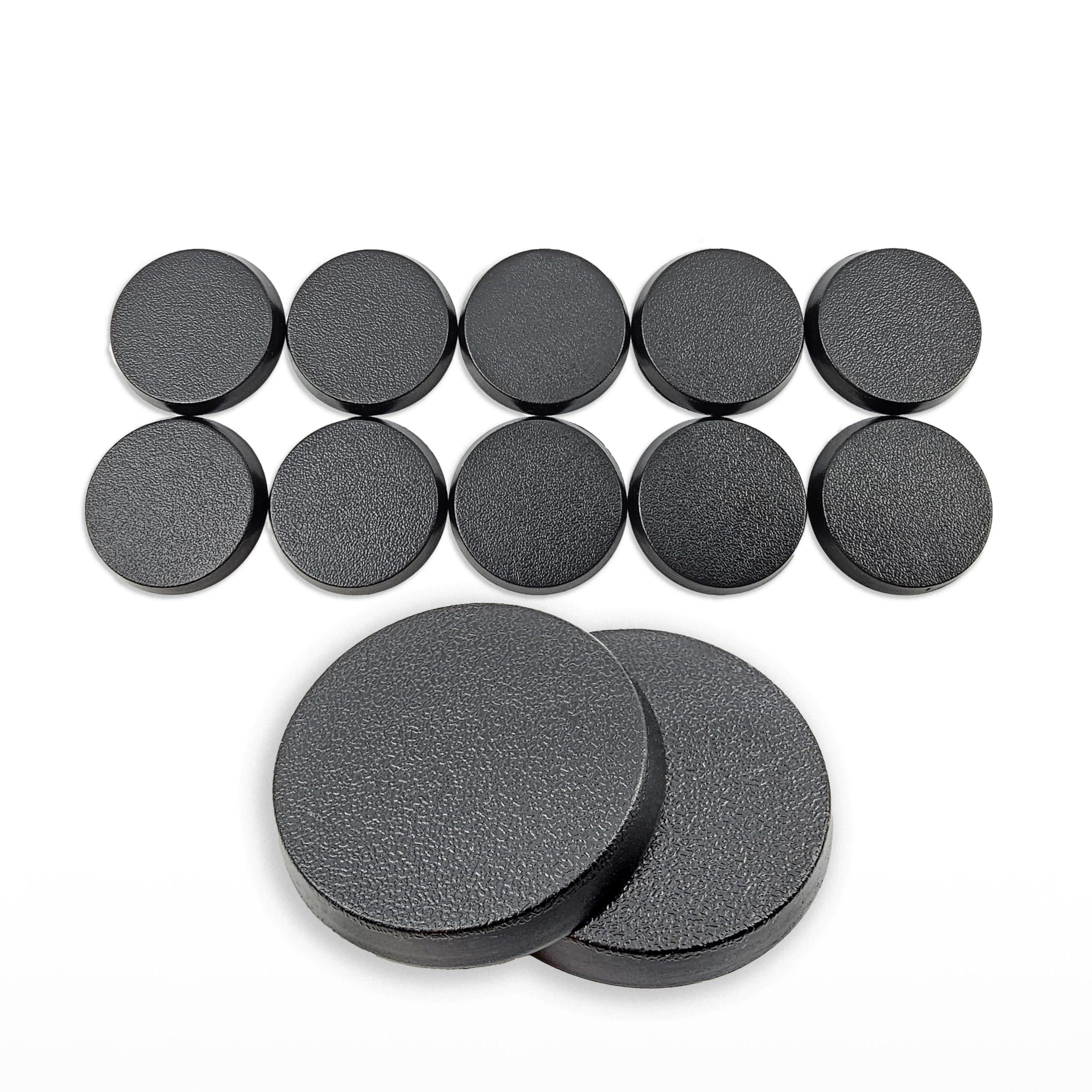 Hobby Heaven 32mm Round Plastic Warhammer Bases (10 Pcs) - Black Miniature Bases for Wargaming Miniatures Figures - Model Painting Plastic Figures Wargame Miniatures - Durable Tabletop Games Bases