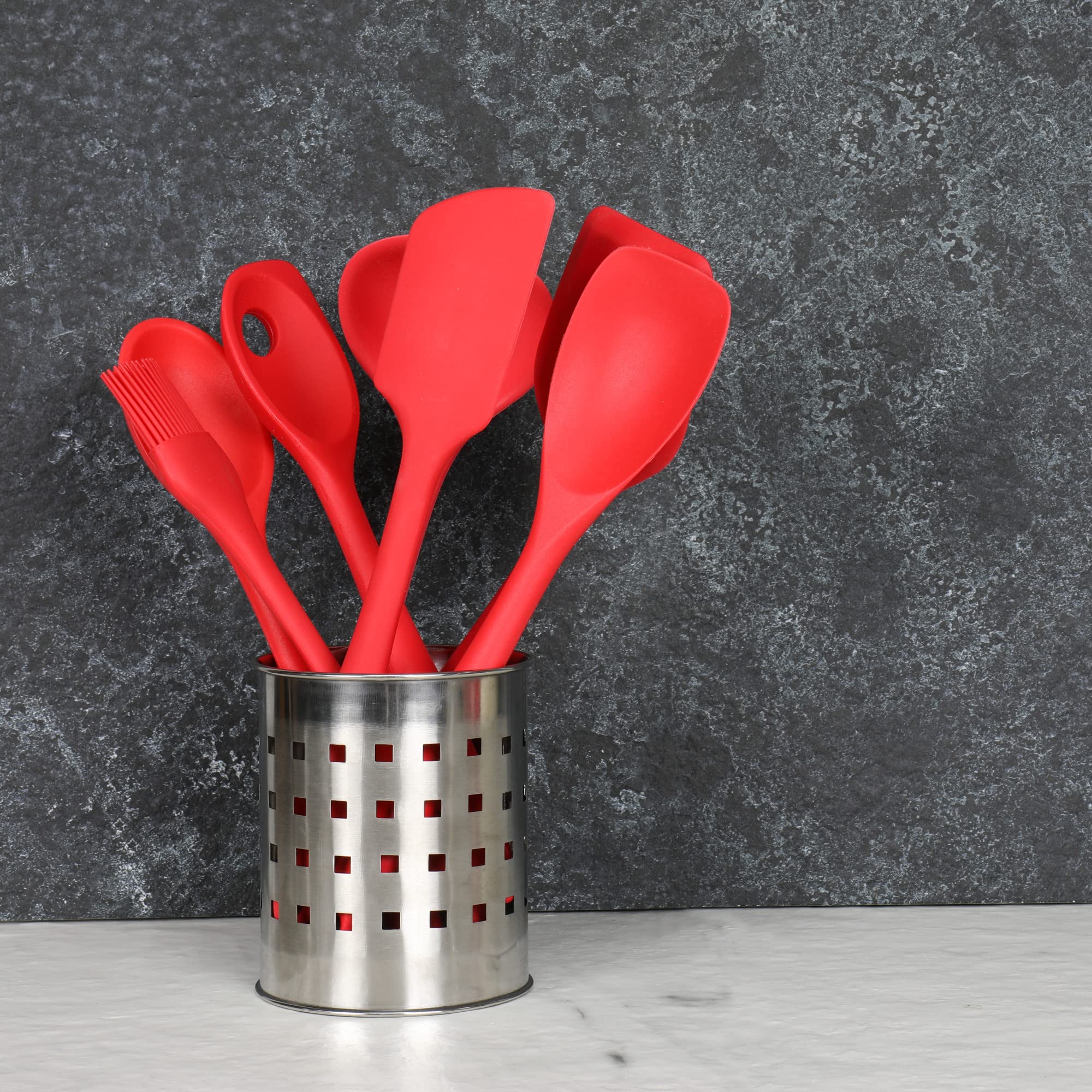 Chef Craft 13010 silicone Turner, 11,75", rosso