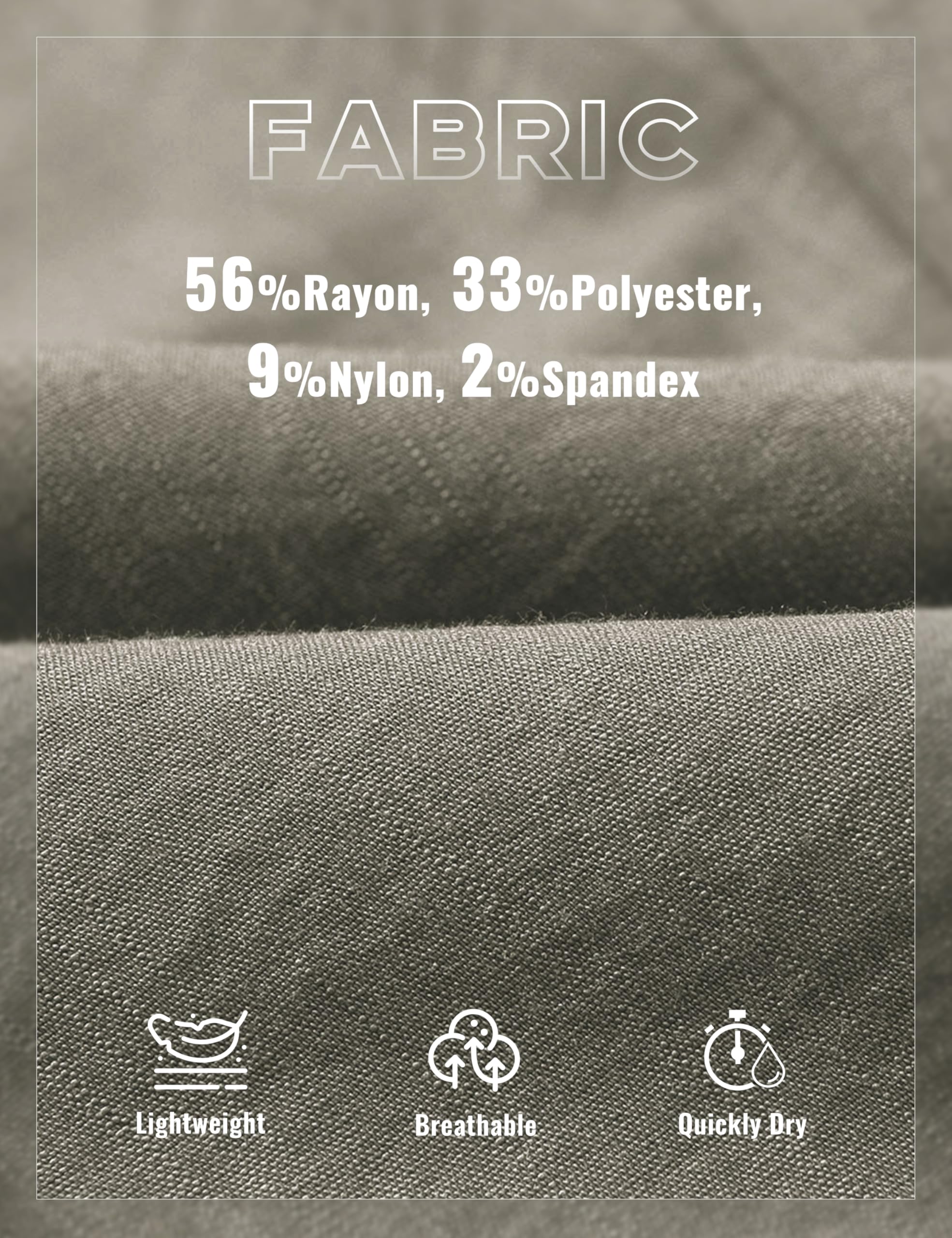 MoFiz Pantalon 3/4 Femme été Pantacourt Cargo de Randonnée Voyage Pantalon Capri de Mode avec 6 Poches
