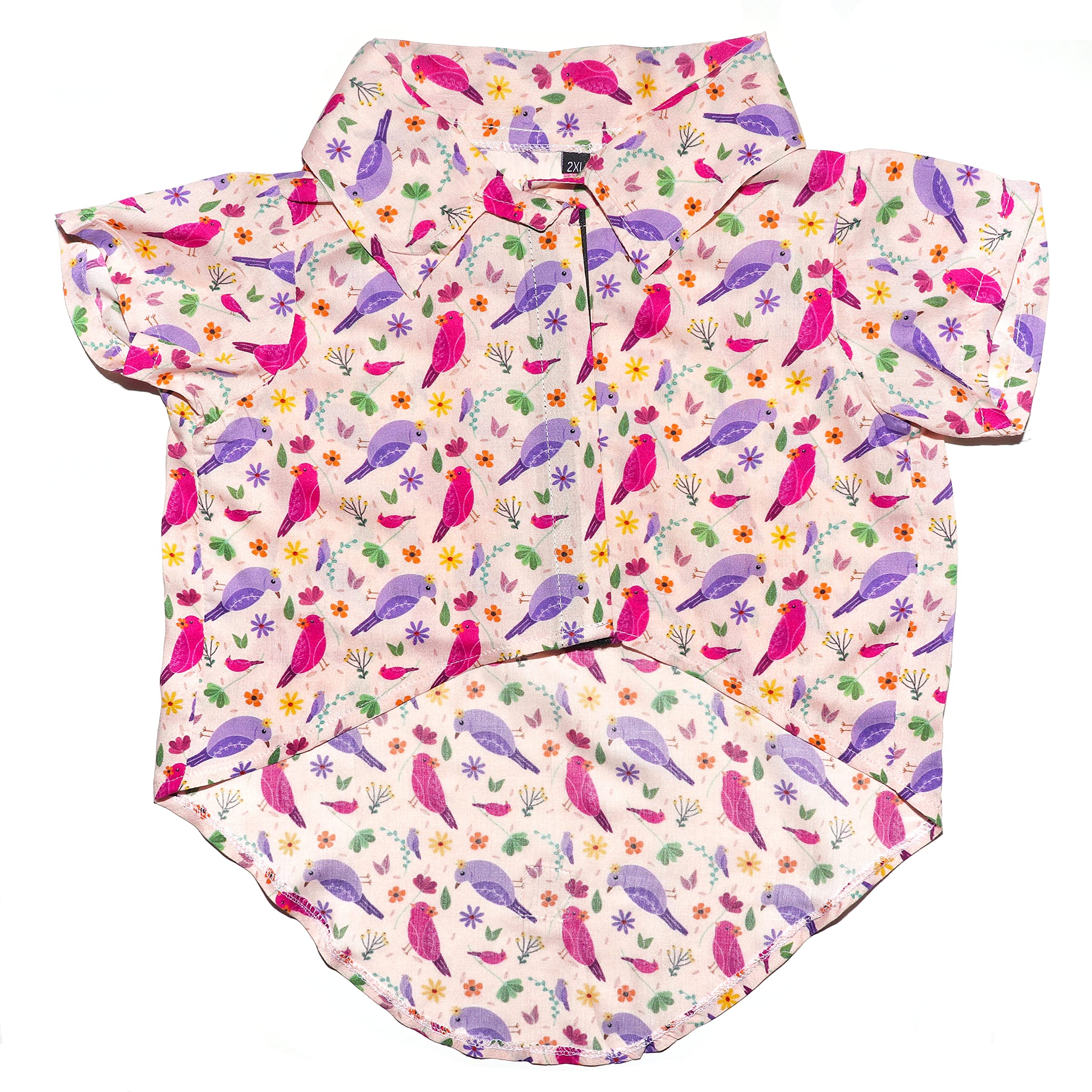 Mutt of Course Chirpy Chirps 100% Cotton Shirt for Dogs | Summer Clothes for Dogs | (Size in Inches Neck -14" | Chest-25 | Length -14") (XL) (B09WR1KYD4) Amazon Price History, Amazon Price Tracker