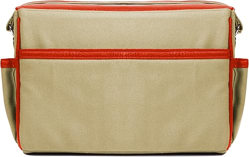 Miniatura 2 de Bolsa de lona para cámara para fotógrafos hecha para Nikon Coolpix P950 P900 W150 A1000 B600 P1000 B500 (beige naranja)