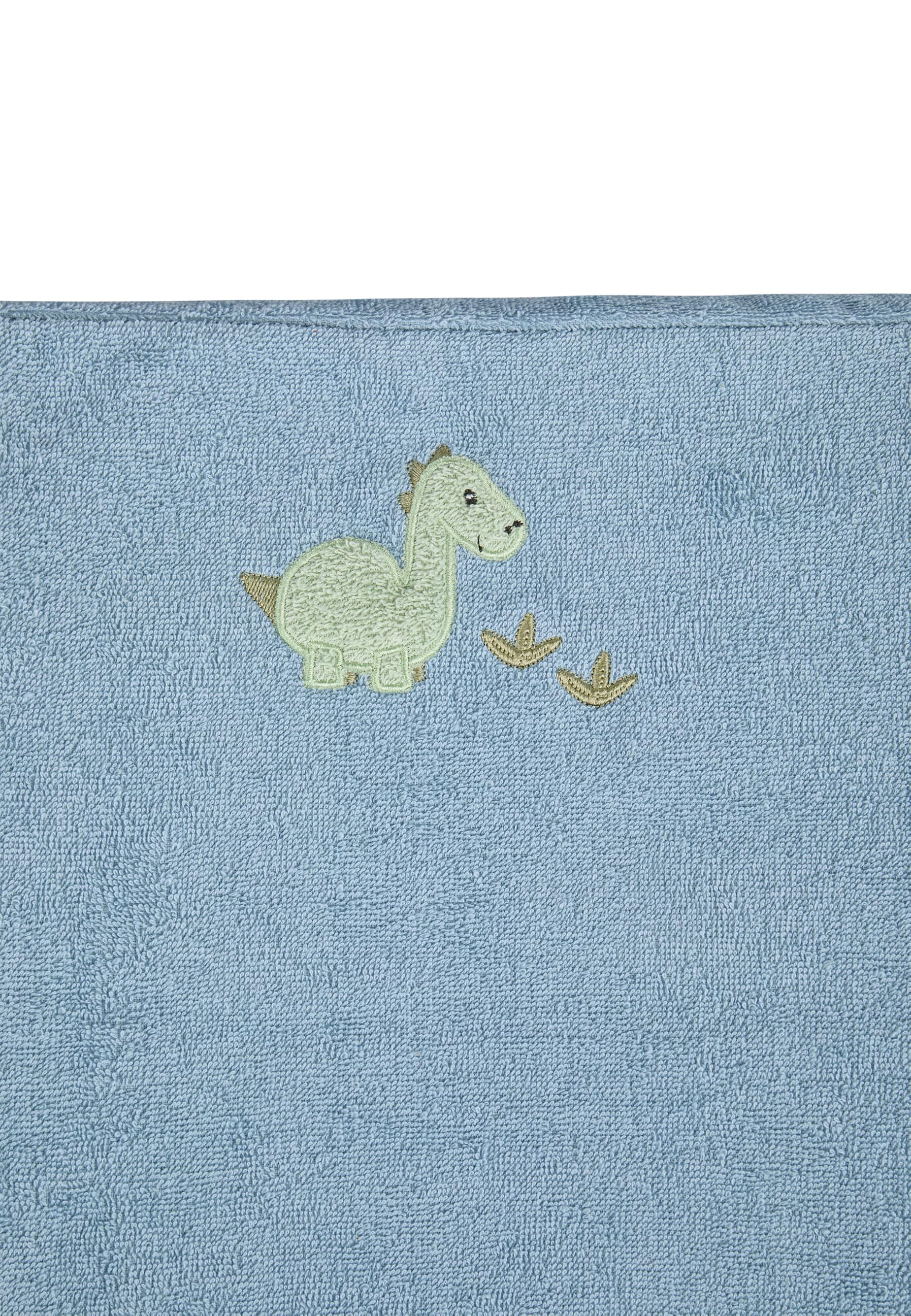Sterntaler Wickelauflagenbezug 50x70 cm Dino Rexi - Bezug für Wickelauflage aus Waffelpikee und Frottee mit Stickerei - zum bequemen Wickeln - Ideal für jeden Wickeltisch, blau