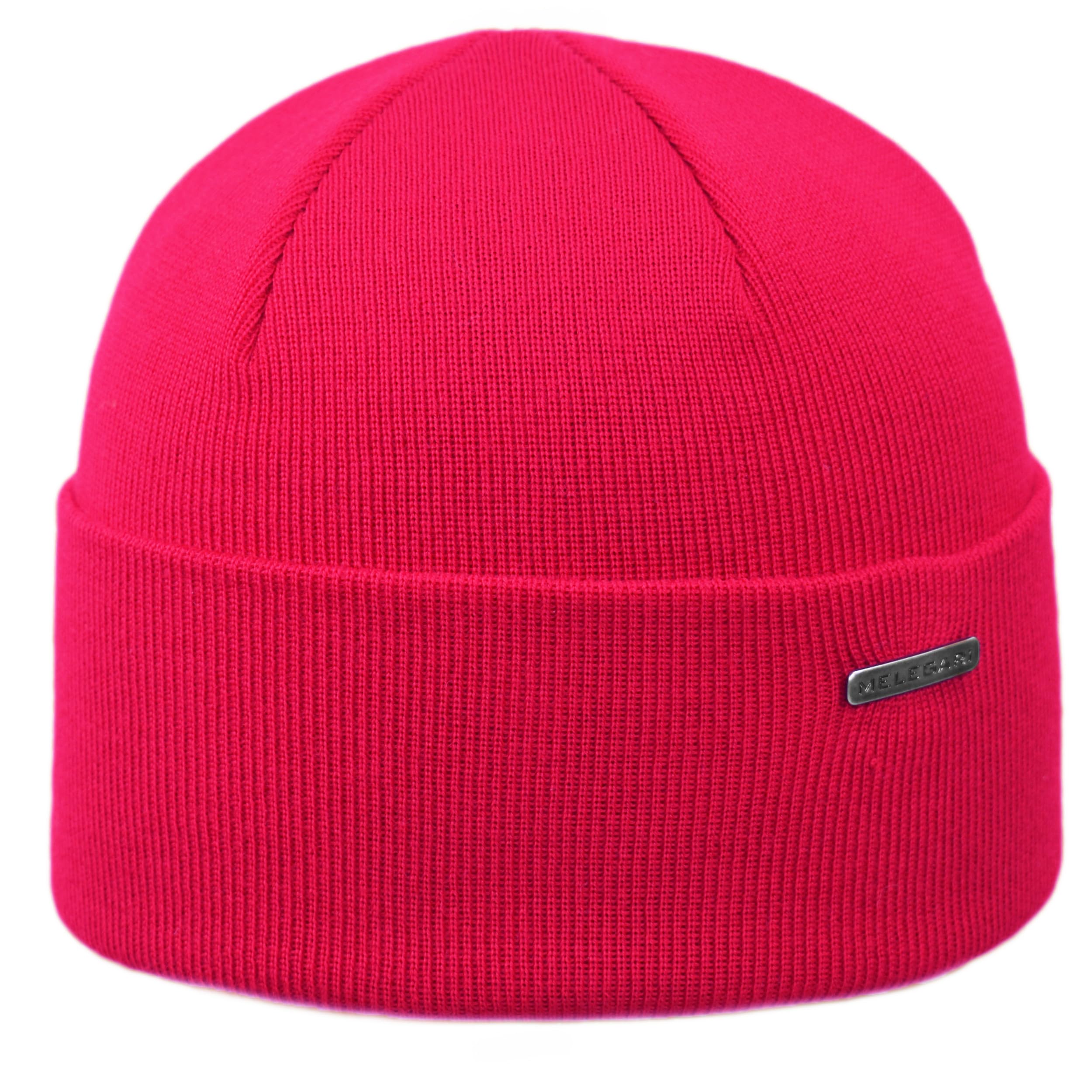 Melegari Dzianinowa czapka z klapą | Czysta wełna Merino Extrafine | Heidelberg | Unisex | Jesień Zima