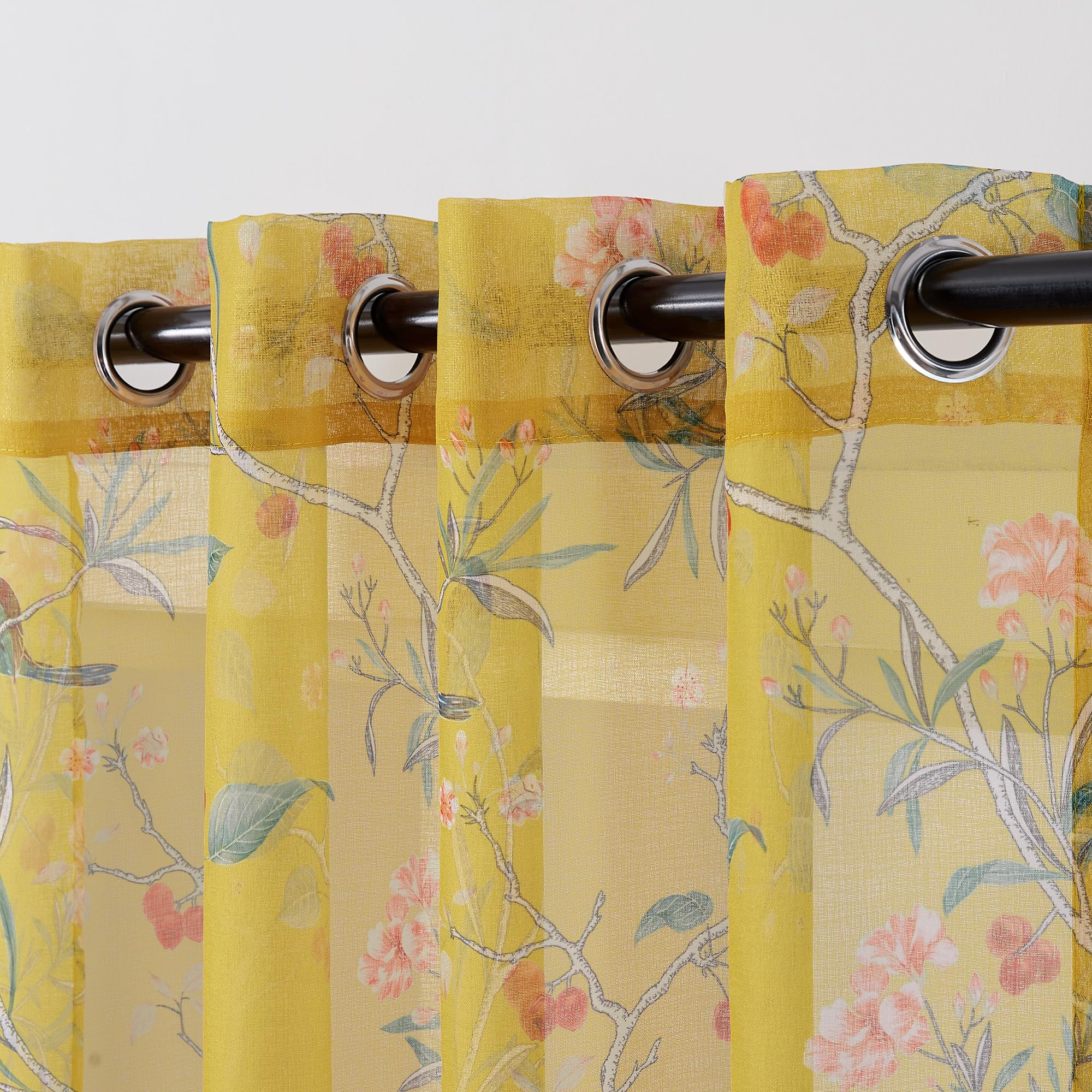 Amazon.com: XTMYI Yellow Curtains 84 Inch Length 2 Panels Set