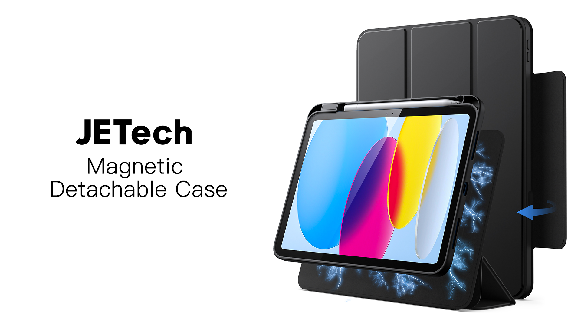 iPad本体 4810 Amazon.com: JETech Magnetic Detachable Case ONLY for iPad (A16