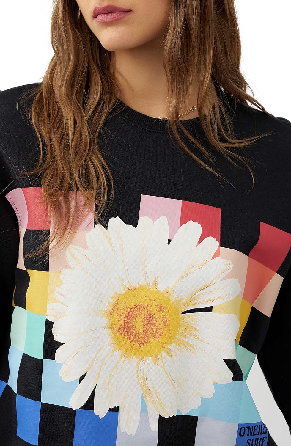 O'NEILL Women's Oversized Fleece Crewneck - Comfortable and Casual Pullover Sweatshirt for Women with Graphic Detail