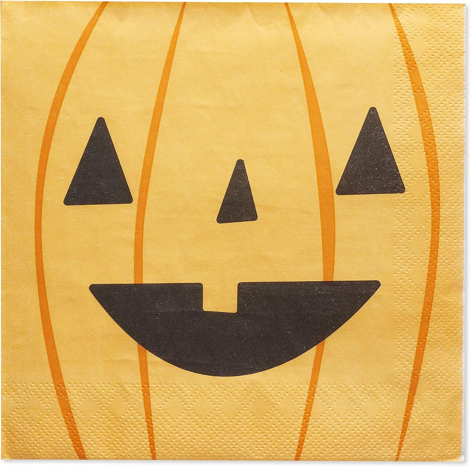 American Greetings Halloween Jack-O'-Lantern Party Favor Cups, 16 oz. Reusable Pumpkin Orange and Black Plastic Cups (8-Count) Halloween Party Supplies