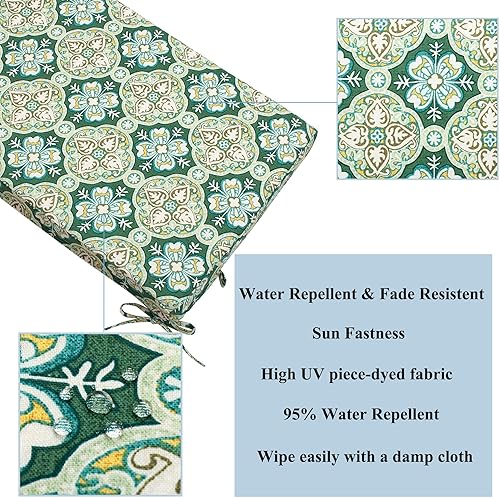 Miniatura 3 de FUNHOME Fundas de cojín para exteriores, 42 x 18 x 3 pulgadas, sin relleno. Fundas de cojín de repuesto para muebles de exterior, resistentes al