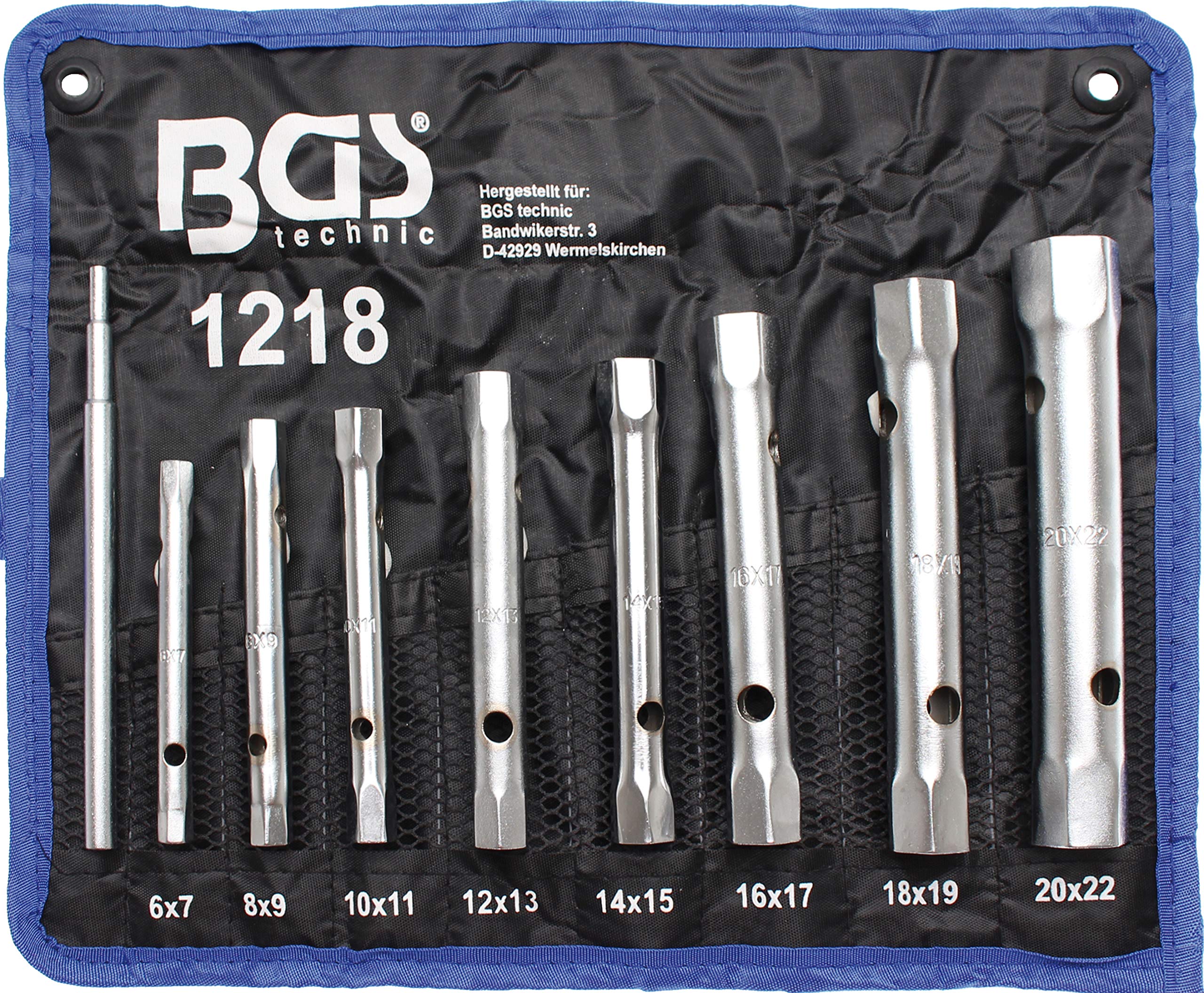 1218 | Box Spanner Set | 6 x 7-20 x 22 mm | 9 pcs.