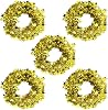 5 Rolls 130 Ft Gold Tinsel Stars Brace Star Tinsel Wire Garland for Home Wedding Birtahday Party Decorations
