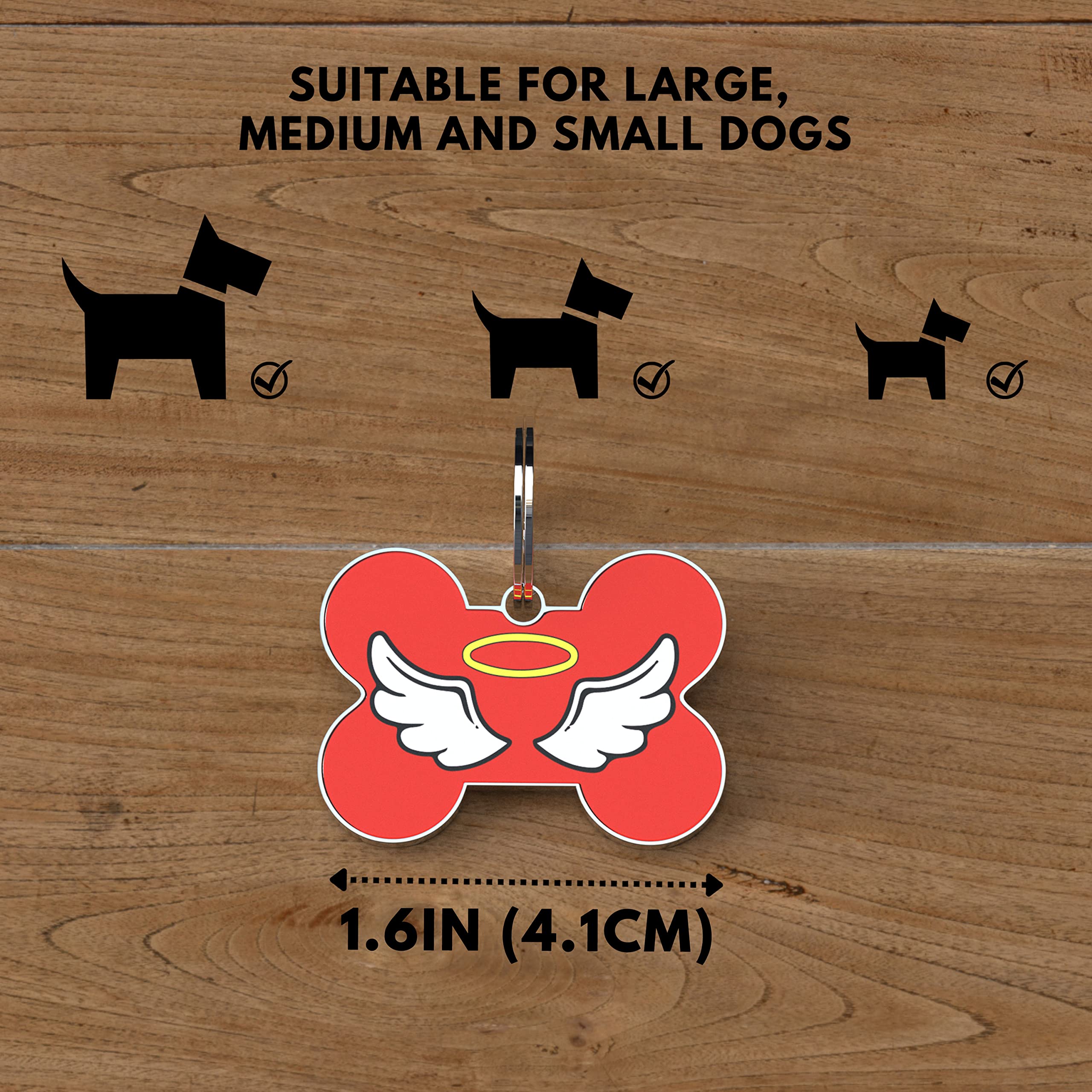 Amazon | KEKID 迷子札 名札 ドッグタグ 愛犬用 QR Online-ID