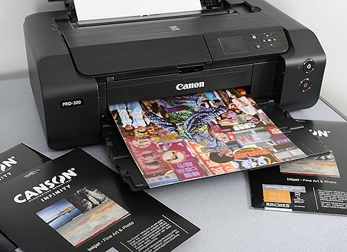 Miniatura 3 de Canson Infinity Platine Fibre Rag 310gsm, papel para inyección de tinta liso blanco natural, A3+, caja de 25 hojas