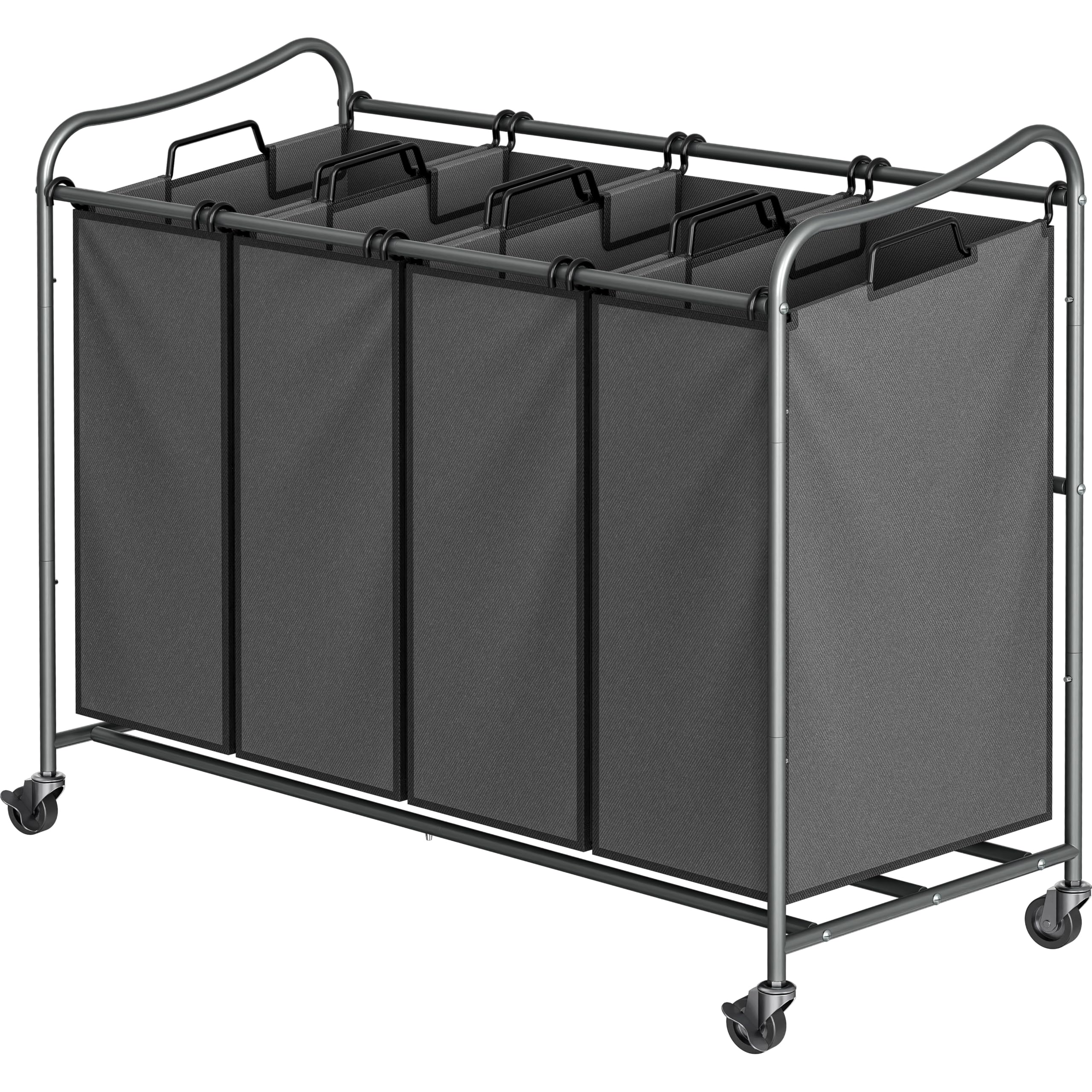 Rolling Laundry Sorter Cart - Dark Grey -1