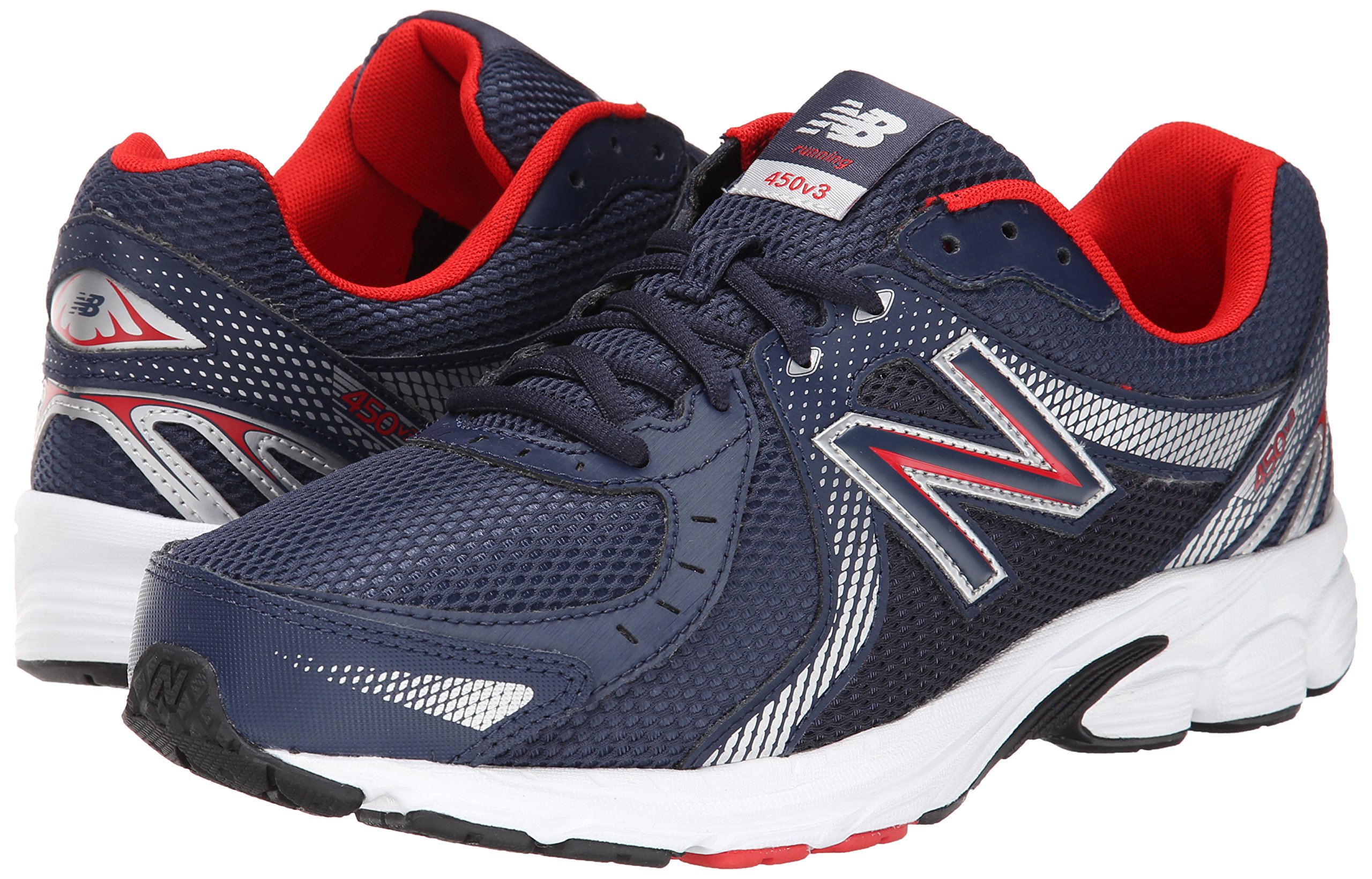 New Balance Mens 450 V3 Running Shoe Navy Silver White 