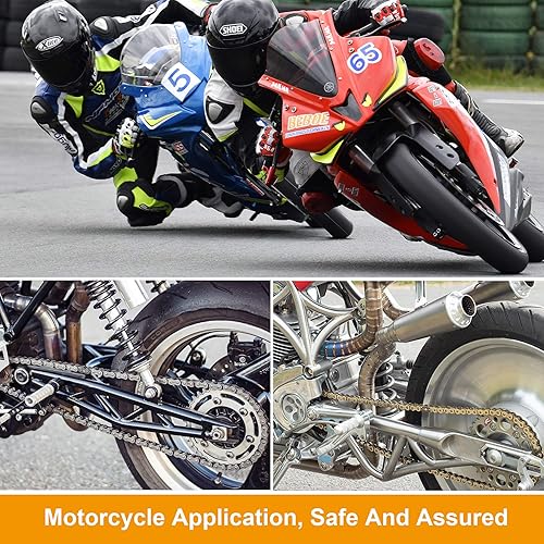 Miniatura 10 de PAGOW 16 eslabones de conexión de cadena de rodillos n. 41, conector maestro de acero al manganeso resistente para bicicletas, mini bicicletas,