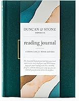 Duncan & Stone Paper Co. Emerald Linen Reading Journal for Book Lovers - 120 Pages Tracker, Reviews, Quotes Log & Wish List