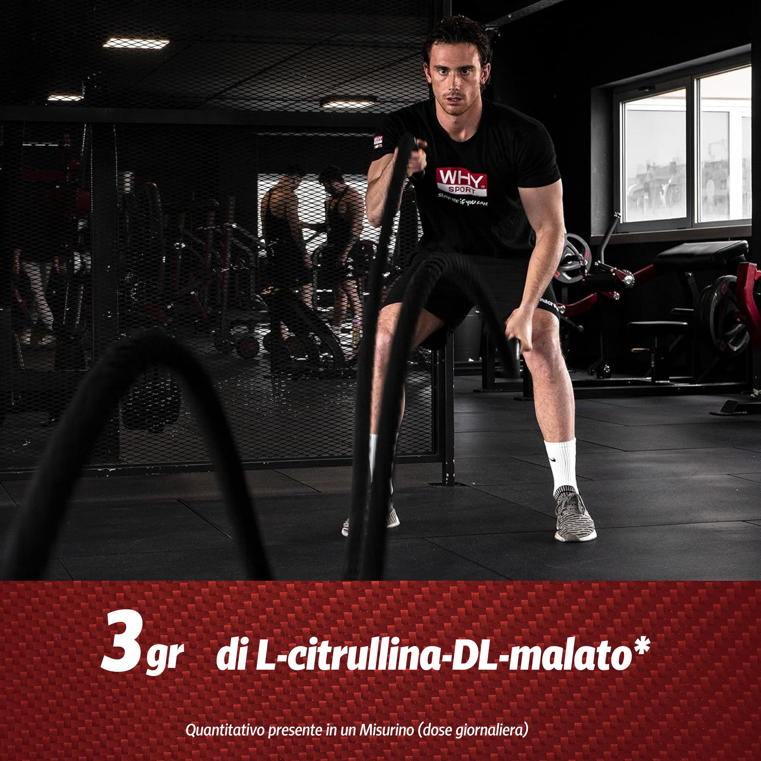 WHY SPORT CITRULLINA 3000 - Integratore Alimentare Energetico a Base di Citrullina Malato – 201 gr
