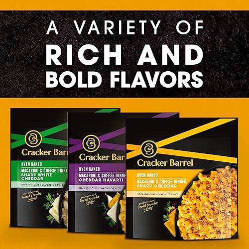 Miniatura 8 de Cracker Barrel Sharp Cheddar - Cena de macarrones y queso horneados al horno (bolsa de 12.3 onzas)