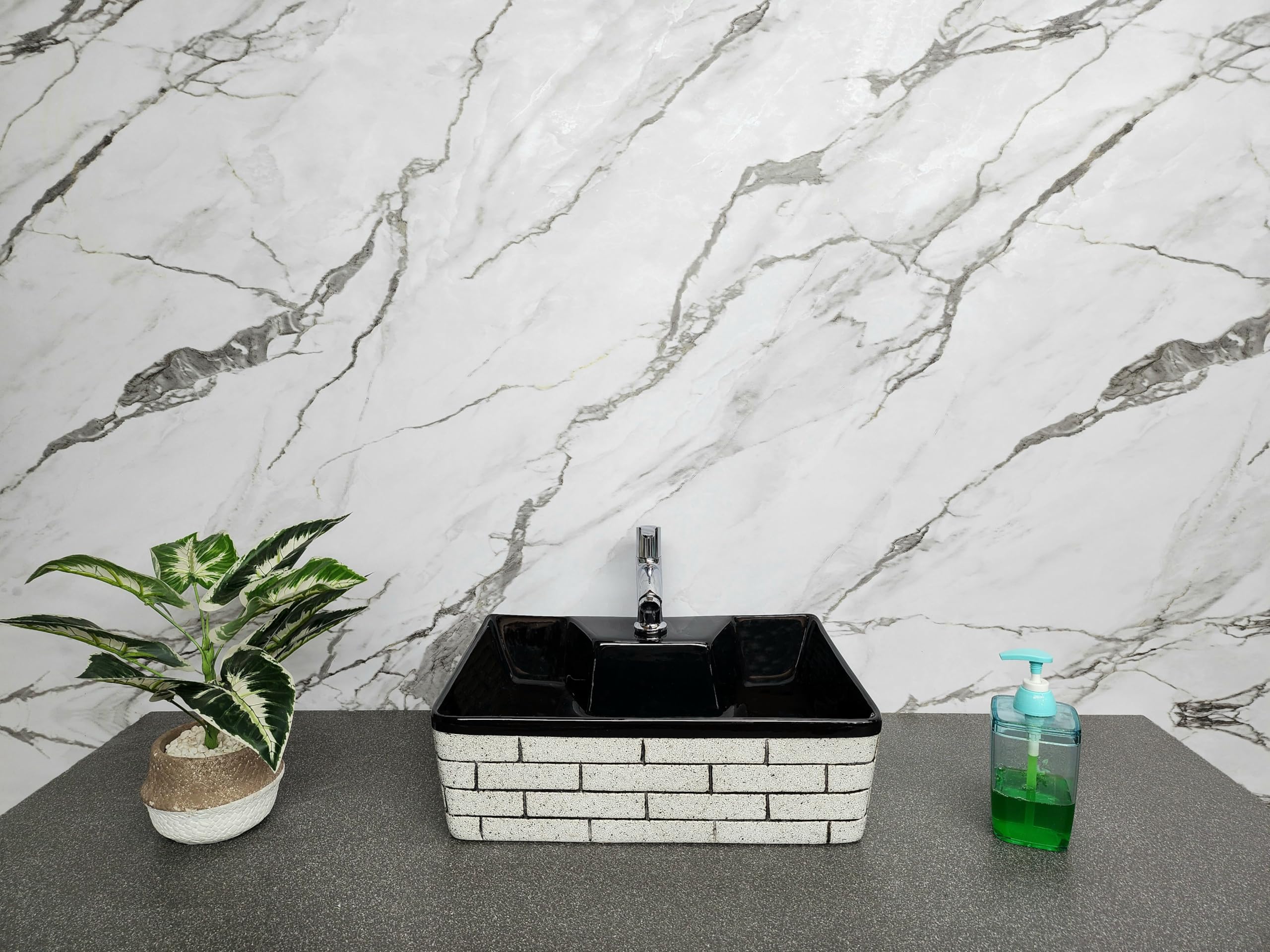 DELTA SANITARYWARE Table Top & Wall Mount Premium Ceramic Wash Basin with Waste Pipe & Coupling Set (16 * 12 * 5) (Int) Wall Hung Basin (B0D9KDNX2V) Amazon Price History, Amazon Price Tracker