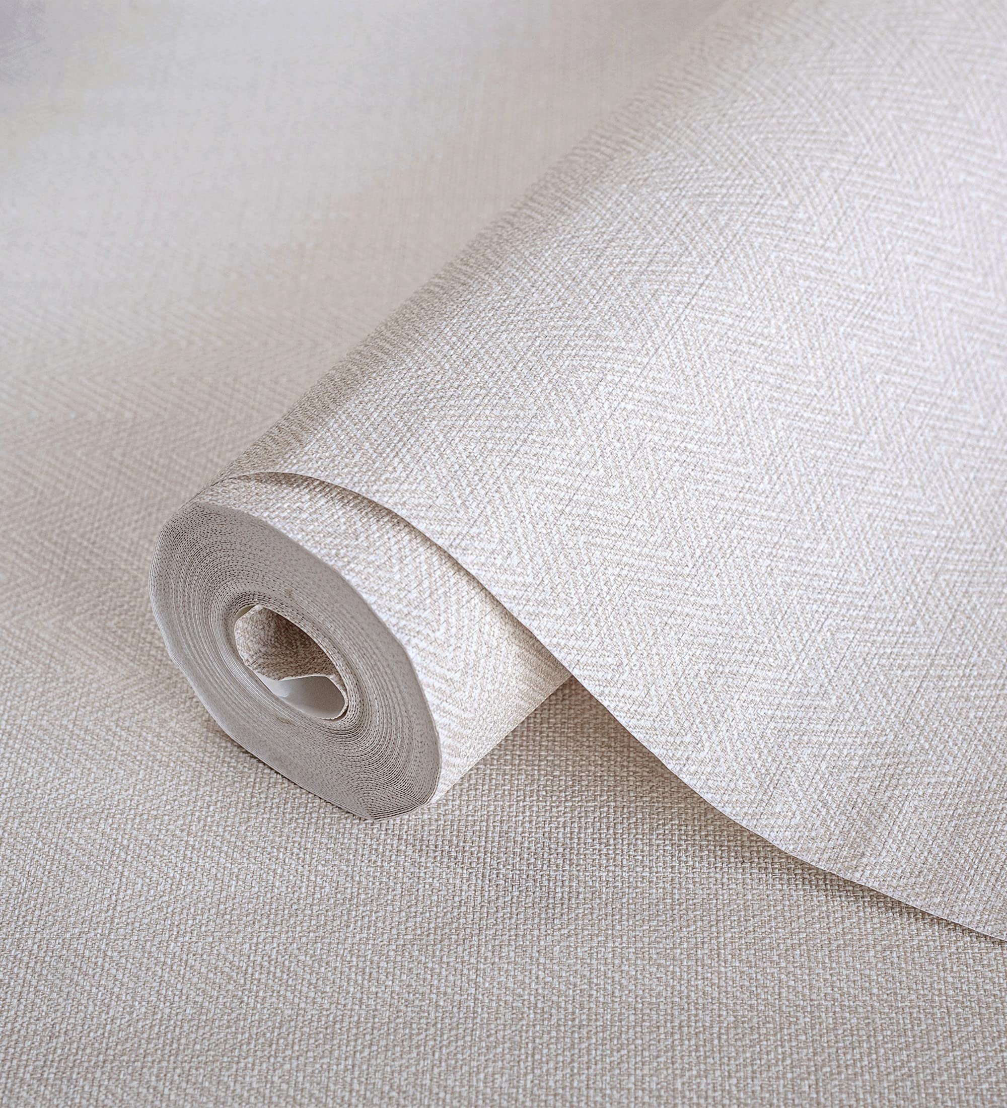 GAULAN 680976 - Carta da parati lavabile in vinile di spiga con texture in rilievo per pareti soggiorno cucina bagno camera da letto corridoio mobile - Rotolo di 10 m x 1,06 m