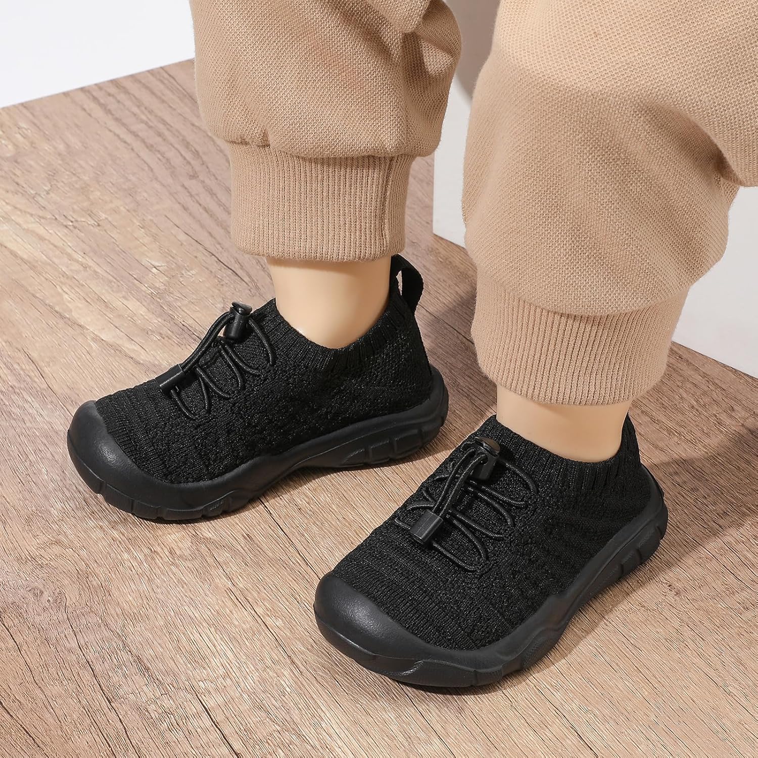 FEETCITY Toddler Slip On Shoes Boys Girls Wide Toddler Tennis Shoes Sports Walking Sneakers - Image 2