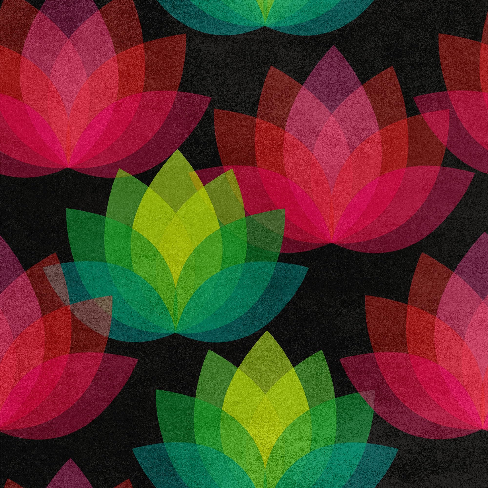 HEKO PANELS Tkanina velvet obiciowa drukowana, Lotosy, 3 metry 140 x 300 cm