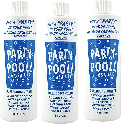 Paquete de 3 - Aditivo de color para piscina para fiestas Blue Lagoon 47016-00008