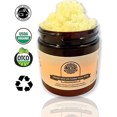Amazon Com Yllo Beauty Turmeric Face Scrub Turmeric Chickpea Flour Exfoliant For All Skin Types 100 Grams Health Personal Care