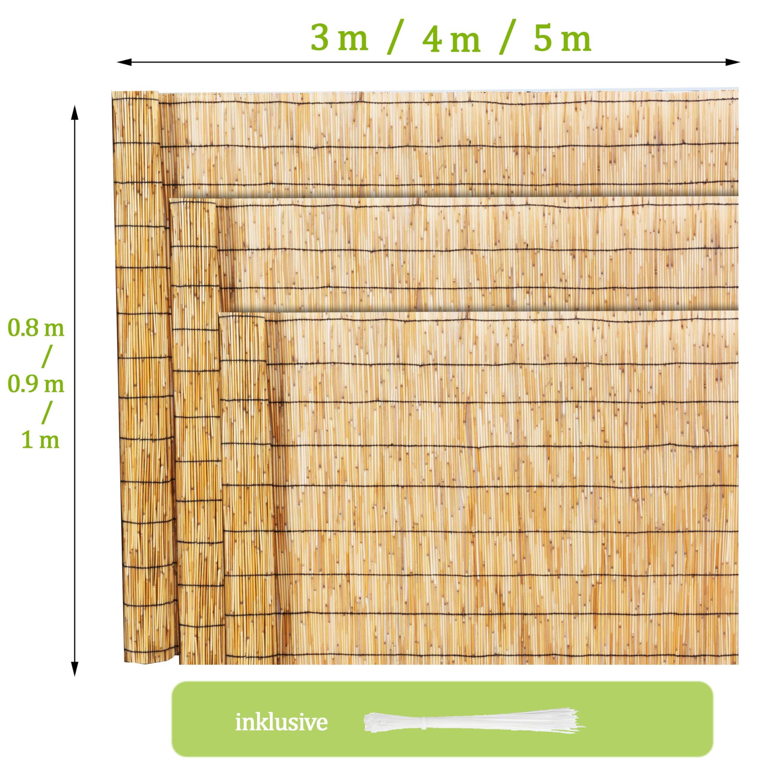 Ribelli Recinzione frangivista per giardino, protezione da sguardi indiscreti, 100 x 300 cm, resistente alle intemperie, per balcone, terrazza, giardino, protezione dal vento, protezione solare