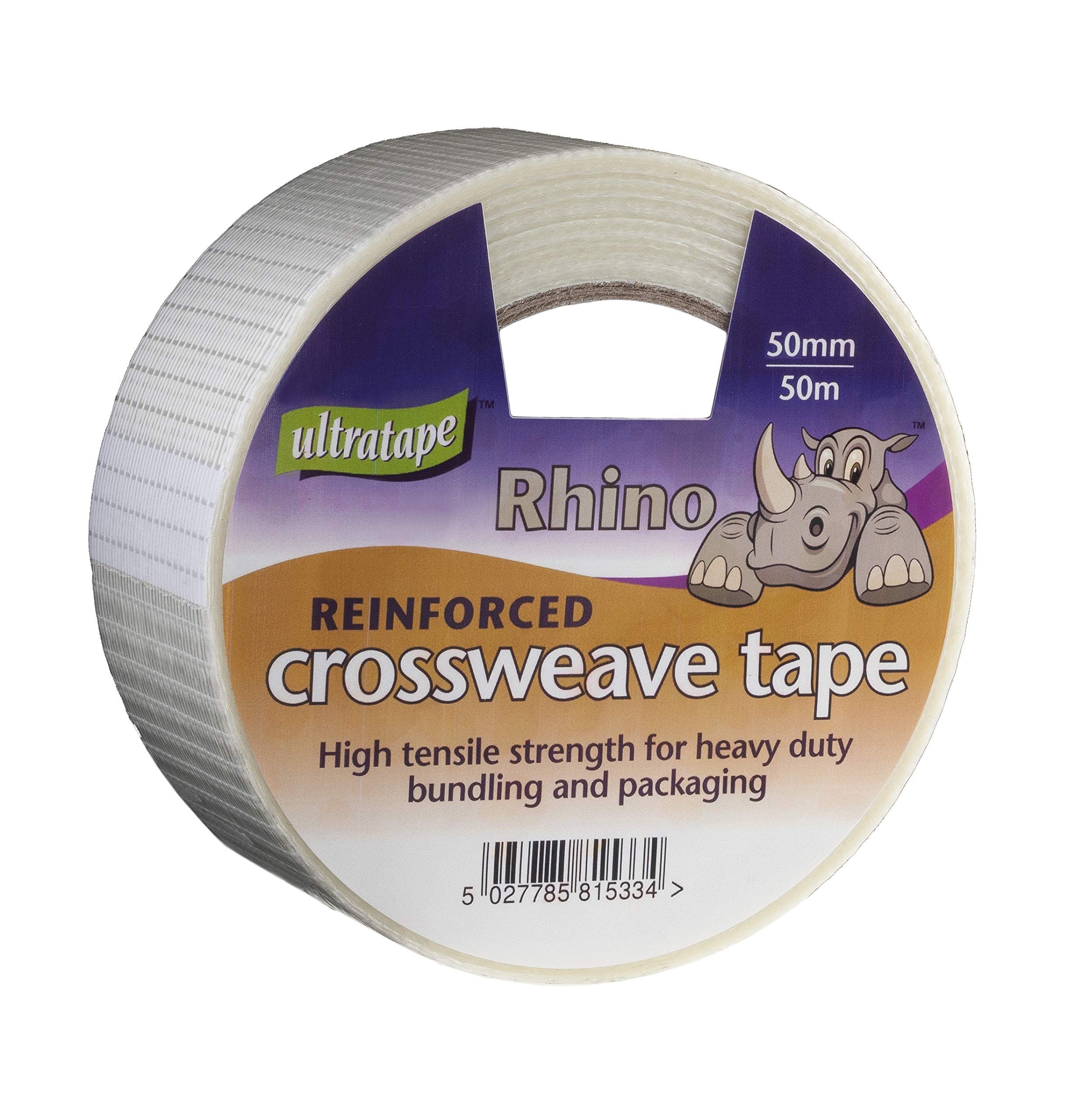 50MM X 50M ULTRATAPE CROSSWEAVE Tape - Rhino