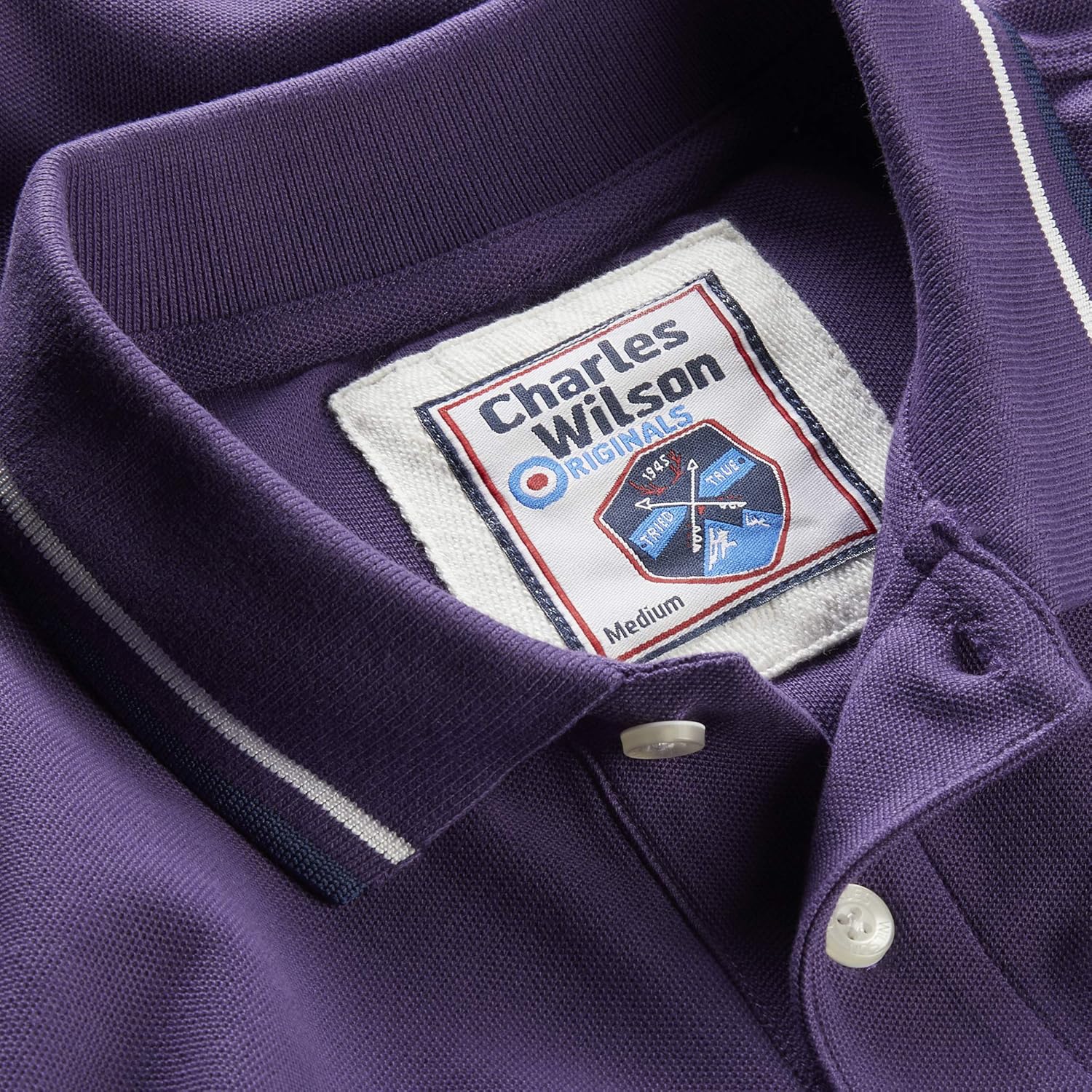 Charles Wilson Contrast Tipped Polo Shirt