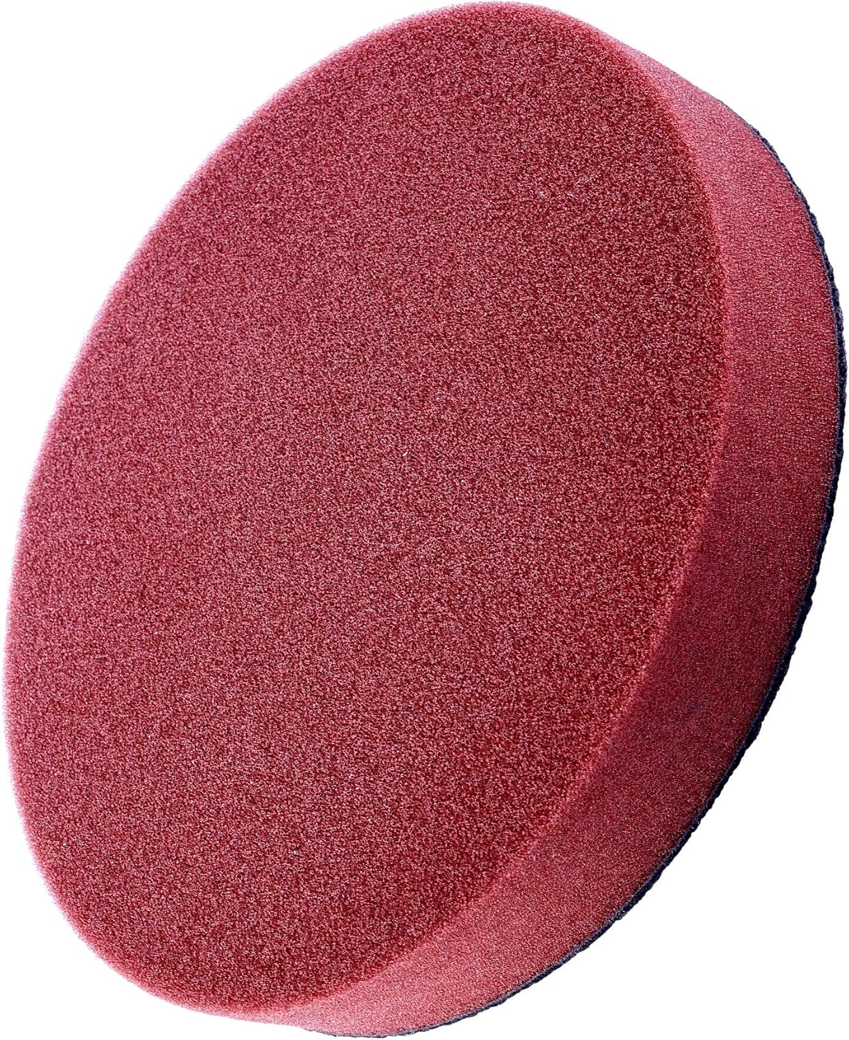 InnoCrossover Red Buffing Pad, 6 inch Hook and Loop Polishing Sponge Pad, Medium Cut