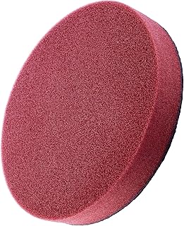 Red Buffing Pad, 6 inch Hook and Loop Polishing Sponge Pad, Medium Cut/Light Polish Foam Pad, Buffing Backing Pad, Replacement Buffer Pads Used in Pneumatic & Electric polishing Machine