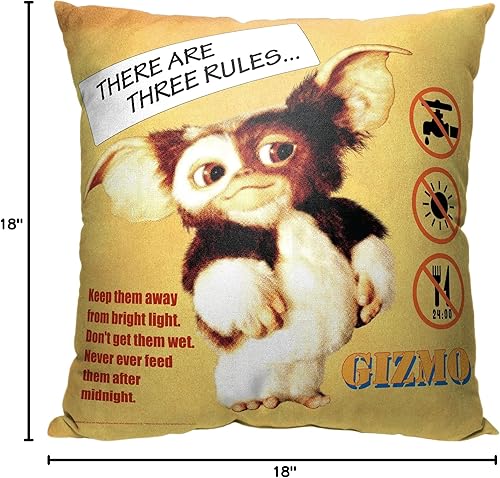 Miniatura 3 de Northwest Gremlins - Almohada (18 x 18 pulgadas), tres reglas