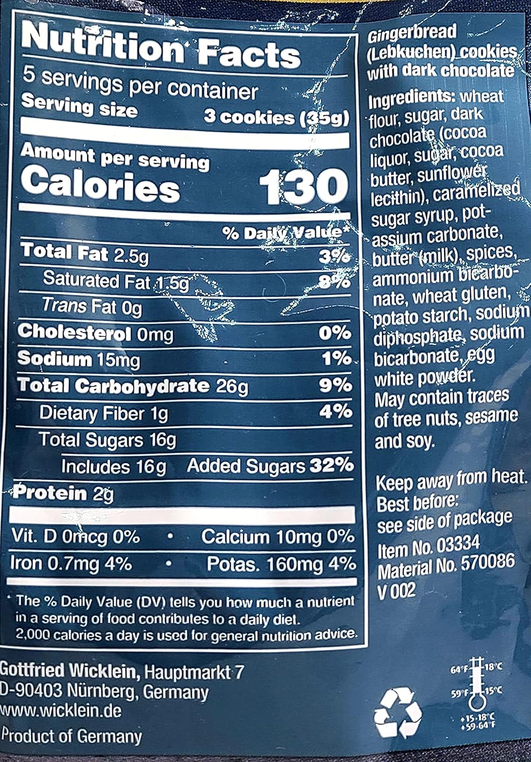Tasty Kitchen Wicklein Holiday Cookies 4 Varieties: Pfeffernusse, Pfeffernusse Drizzled, Gingerbread, and Allerlei (Pack of 4, 1 Each Kind)
