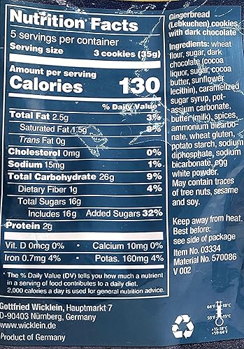Miniatura 8 de Tasty Kitchen Wicklein Holiday Cookies 4 variedades: Pfeffernusse, Pfeffernusse rociado, pan de jengibre y Allerlei con 1 cuchara agitadora de acero