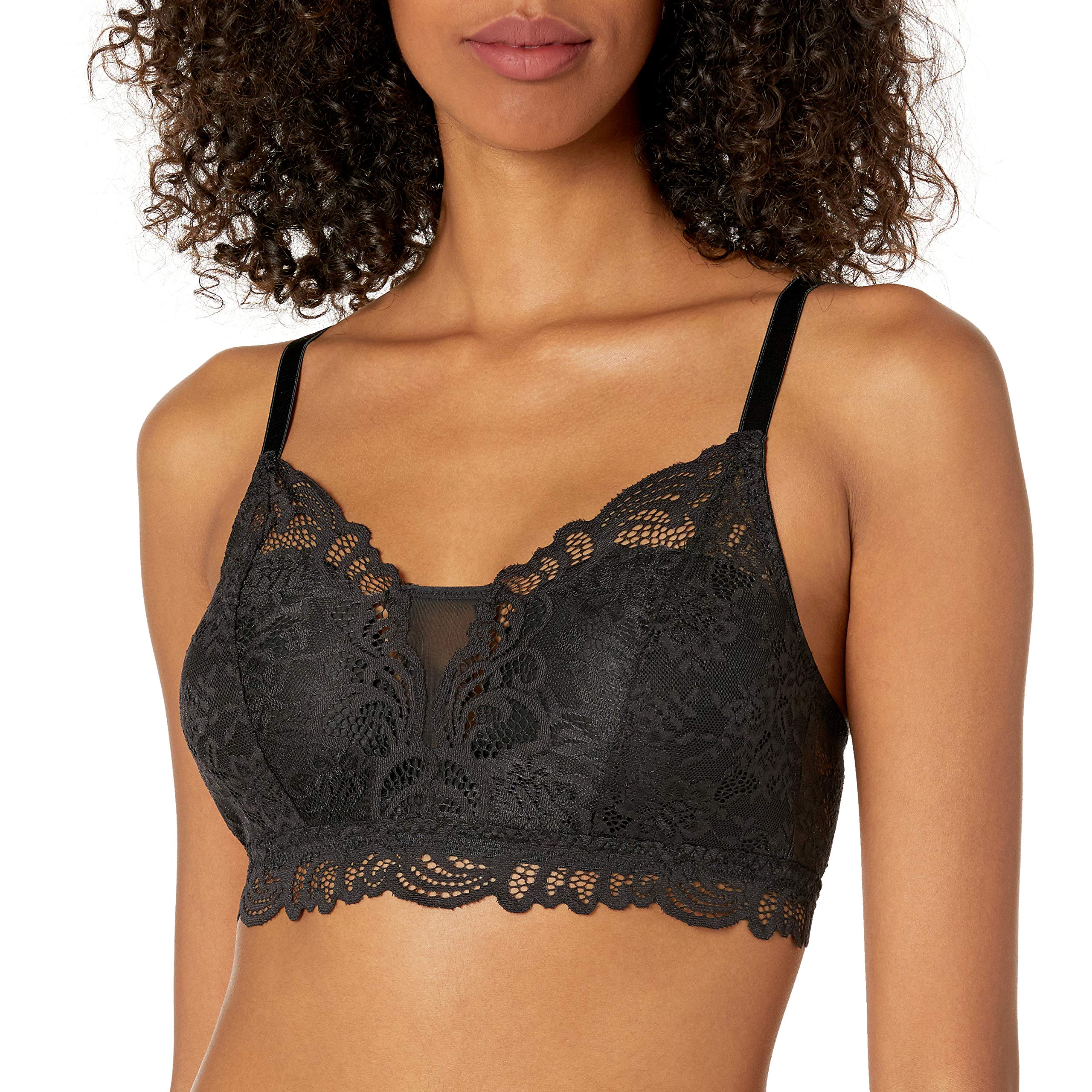 BaliWomen's Lace Desire Wireless Bra, Lacy Full-coverage Wirefree Bra, Convertible Bra