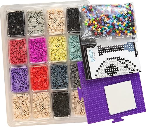 Miniatura 3 de Perler Tim Burton's The Nightmare Before Christmas Deluxe Box - Kit de cuentas fusionadas para niños y adultos, los tamaños de patrón varían,