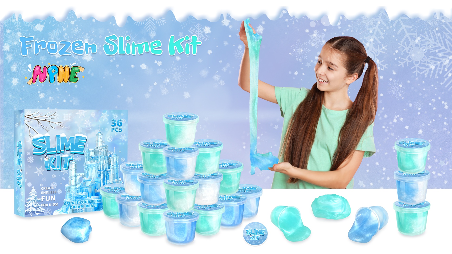 28-Pack Valentine's Galaxy Slime Party Favors, Bulk Fluffy Slime Balls Stretchy, Non-Sticky For Kids, Stress Relief Mini Toys For Girls And Boys - View #6