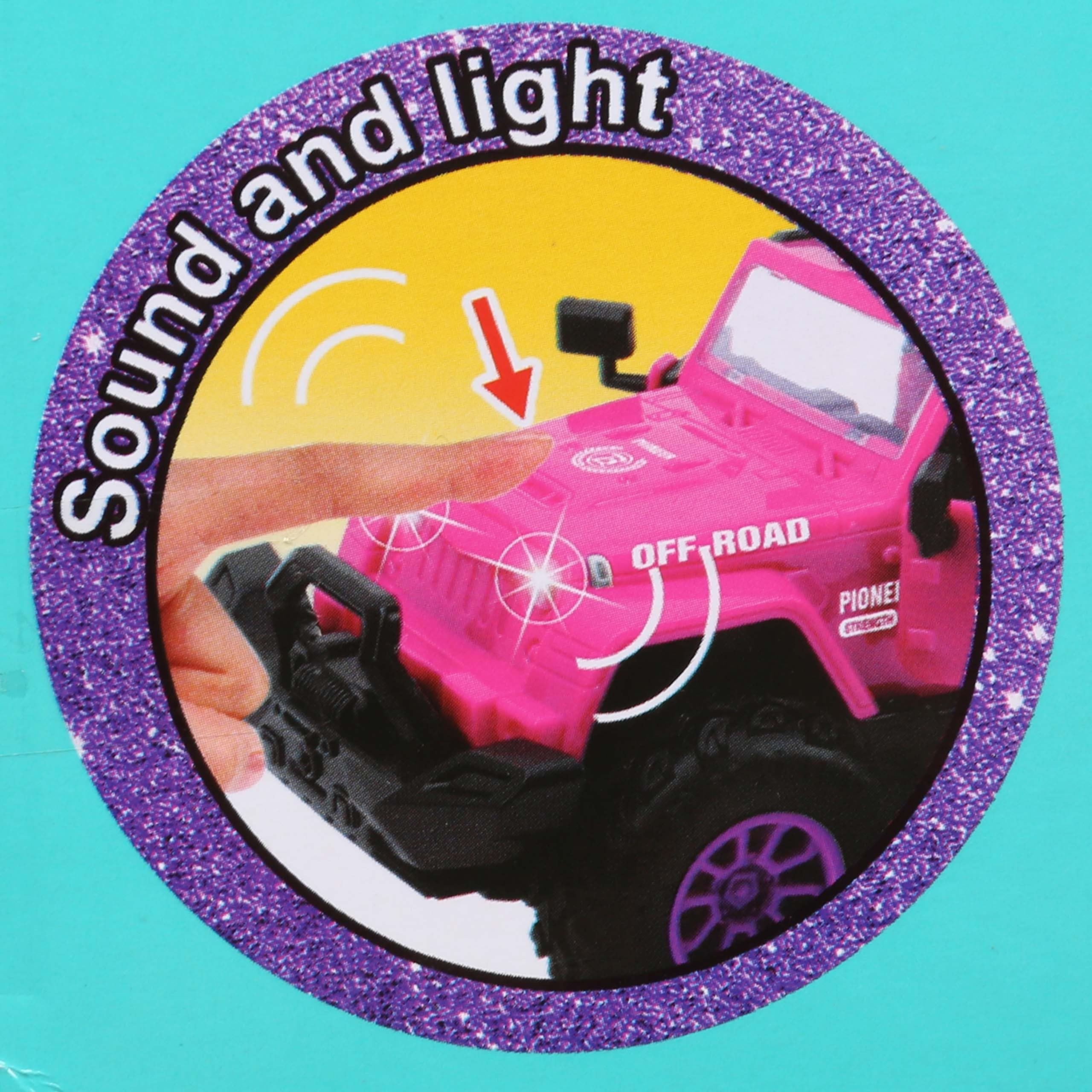 Rosa Jeep Auto für Puppen mit Zubehör 3+ MEGA Creative