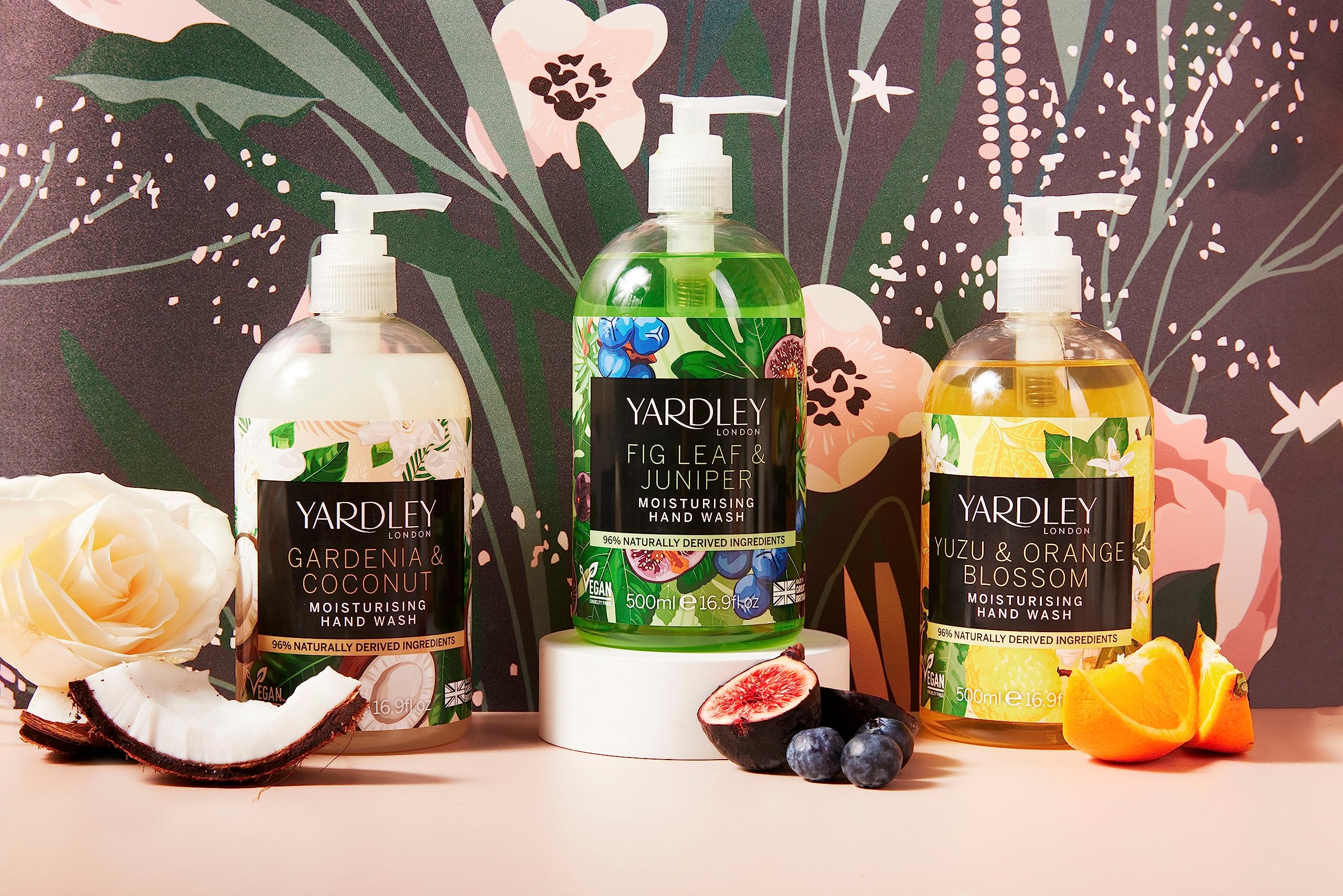 Yardley London Deluxe Gardenia Botanical Hand Wash, Kokos, 500 ml