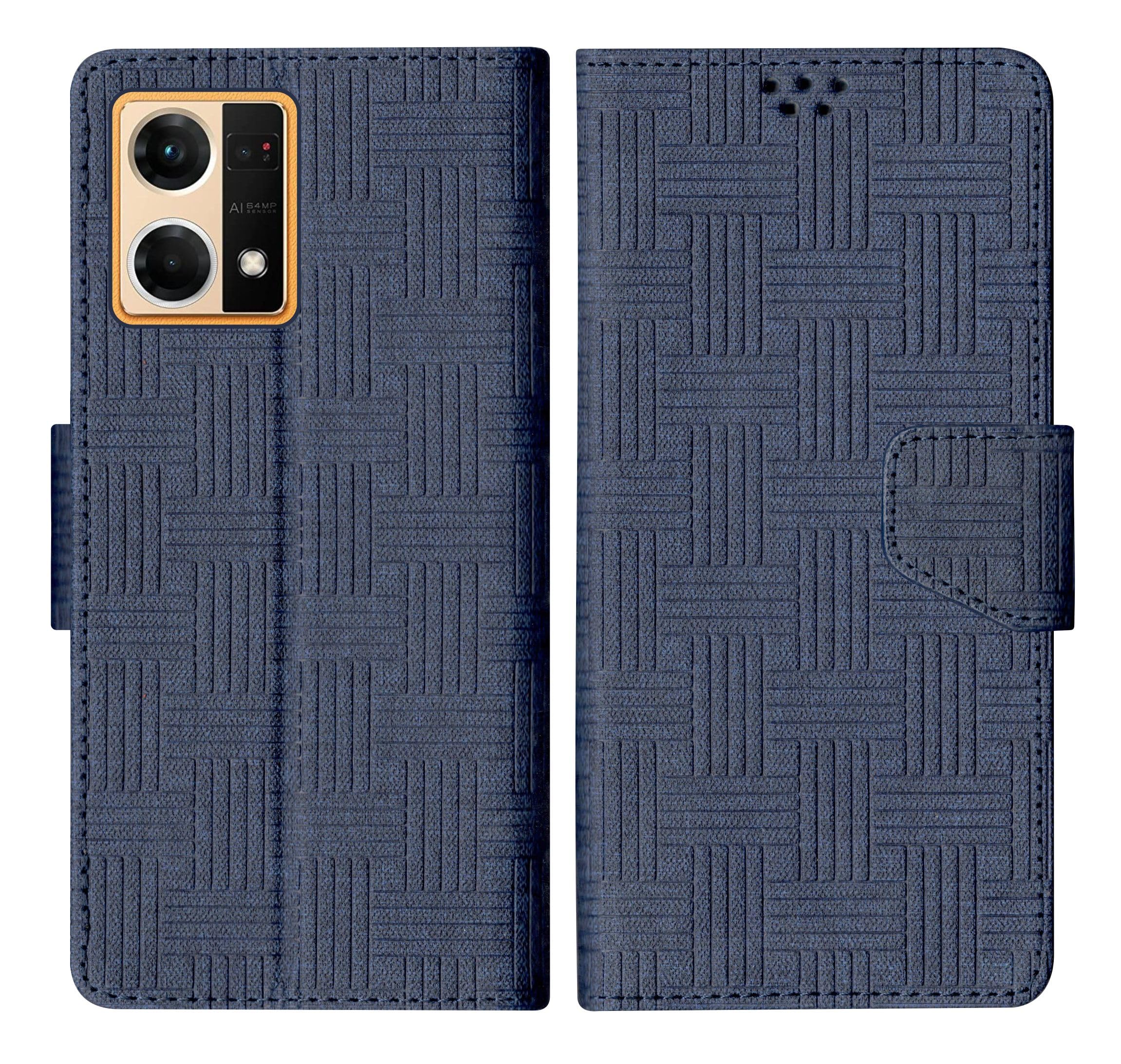 SBMS Oppo F21 Pro 4G / Oppo F21s Pro 4G Flip Cover Back Cover Case with Magnatic Closure | Inbuilt Stand | Card & Money Pocket (Mat Blue) (B0CCMK4GJ7) Amazon Price History, Amazon Price Tracker