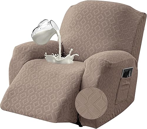 Vista 32 de Gennia Funda Impermeable para Sofá Reclinable, Fundas Elásticas para Sofá Reclinable con Bolsillos, Fundas Lavables para Sillón Reclinable Lazy Boy